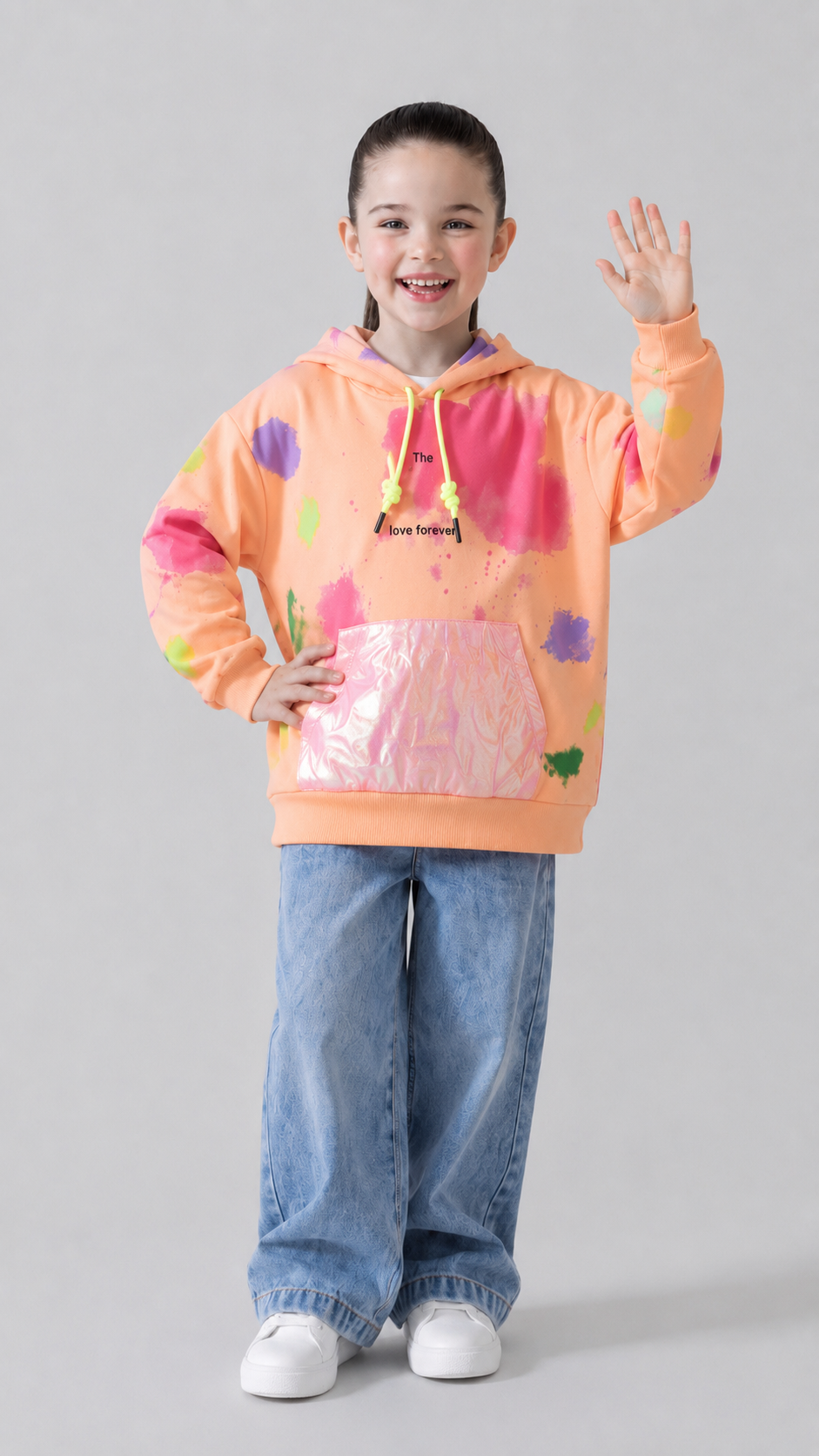 SWEATSHIRT 6-9 Ani Două Fire LR24-0531 - Verde Deschis