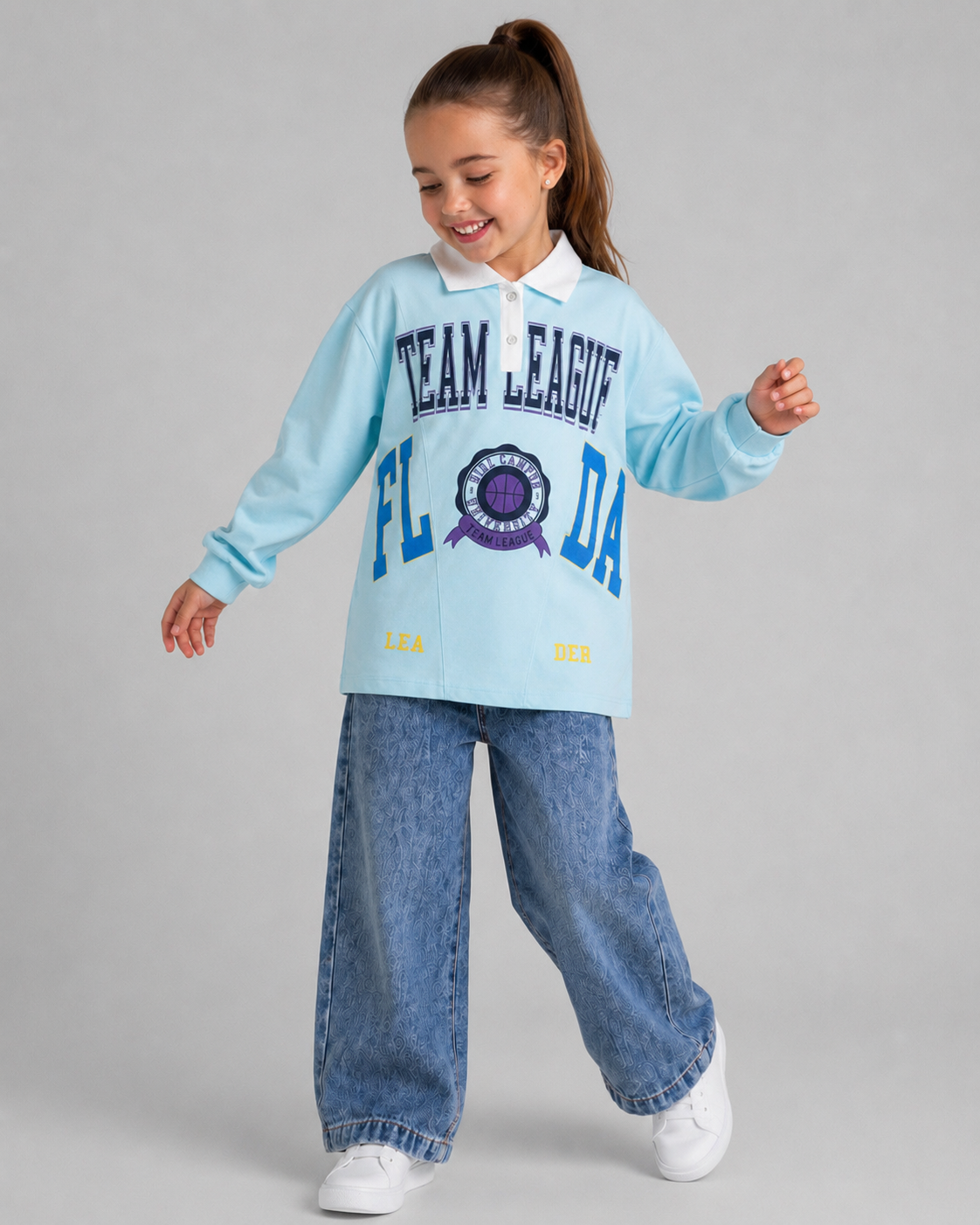SWEATSHIRT 6-9 Ani Două Fire LR-0532 - Bleumarin