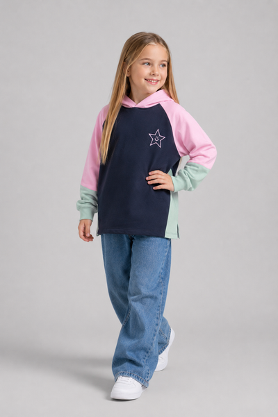 SWEATSHIRT 6-9 Ani Două Fire LR-0533 - Bleumarin