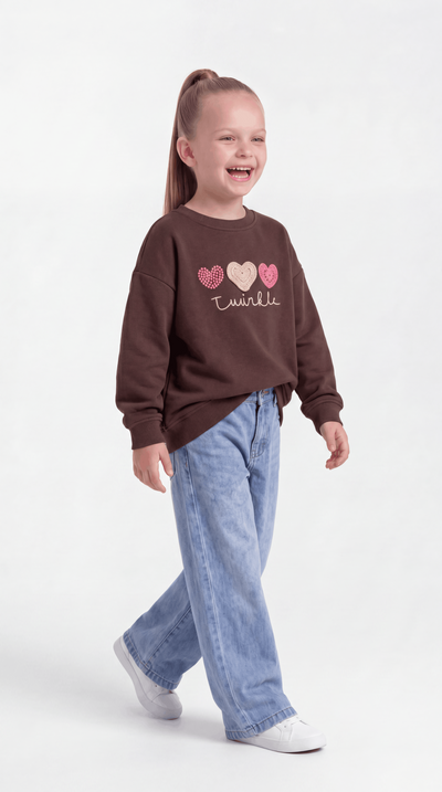 SWEAT 7-10 YAŞ ÜÇİP LR-9096 - Ekru