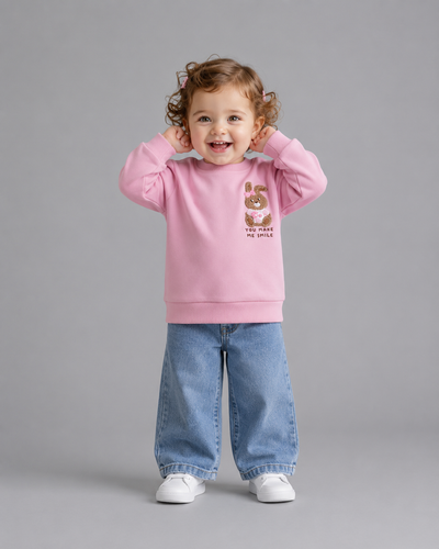 SWEATSHIRT 9-24 Luni Diagonală Trei Fire LR-01085 - Verde Deschis