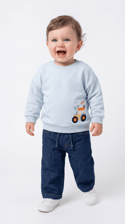 SWEAT 9-24 AY ÜÇİP G-10016 - Açık Yeşil