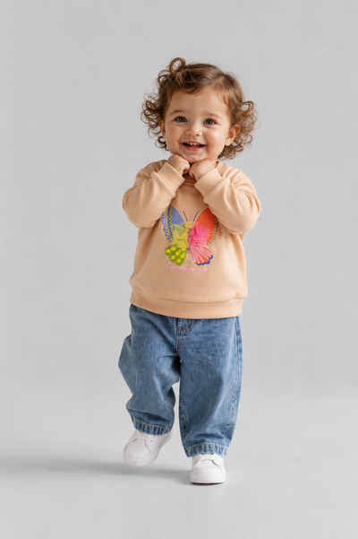 SWEATSHIRT 9-24 Luni Trei Fire LR-01045 - Roz