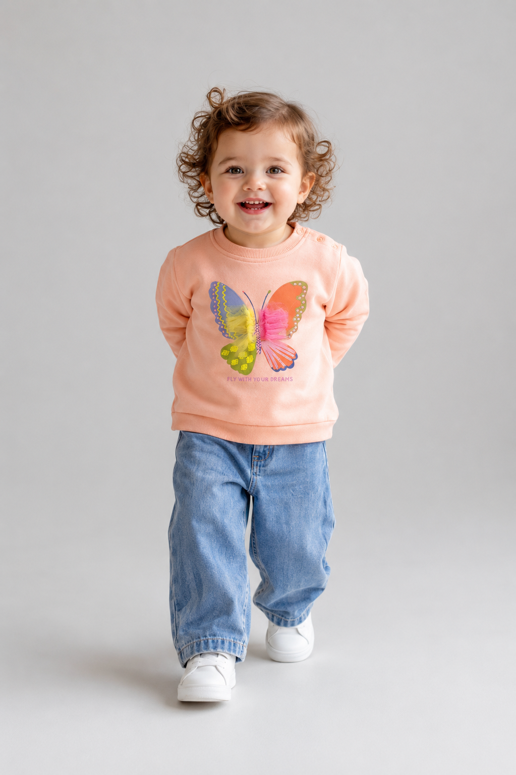 SWEATSHIRT 9-24 Luni Trei Fire LR-01045 - Biscuit