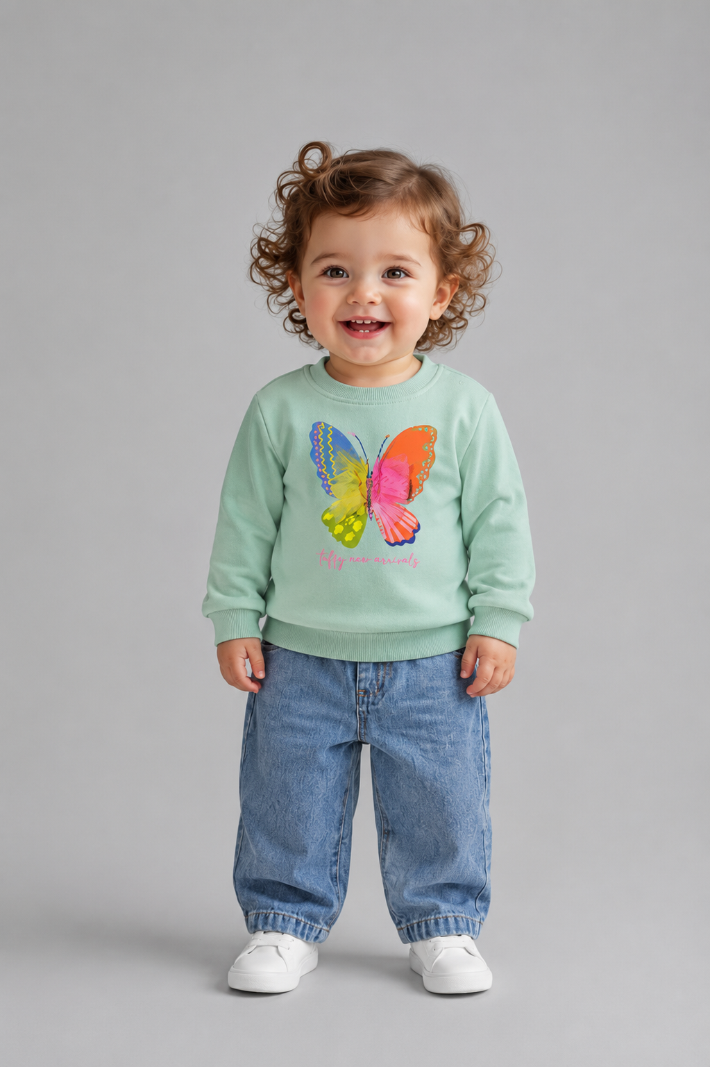 SWEATSHIRT 9-24 Luni Trei Fire LR-01045 - Verde Deschis