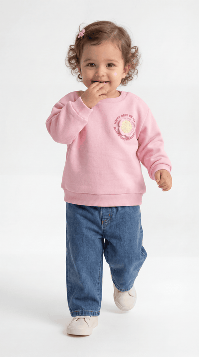 SWEAT  9-24 AY ÜÇİP LR-8086 - Açık Mavi