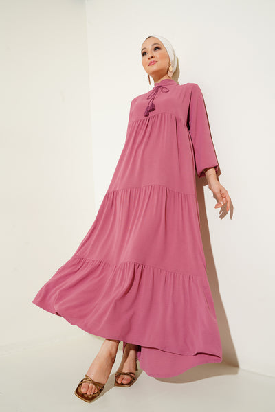 Rochie T1627 cu guler și decorații - A.Roz