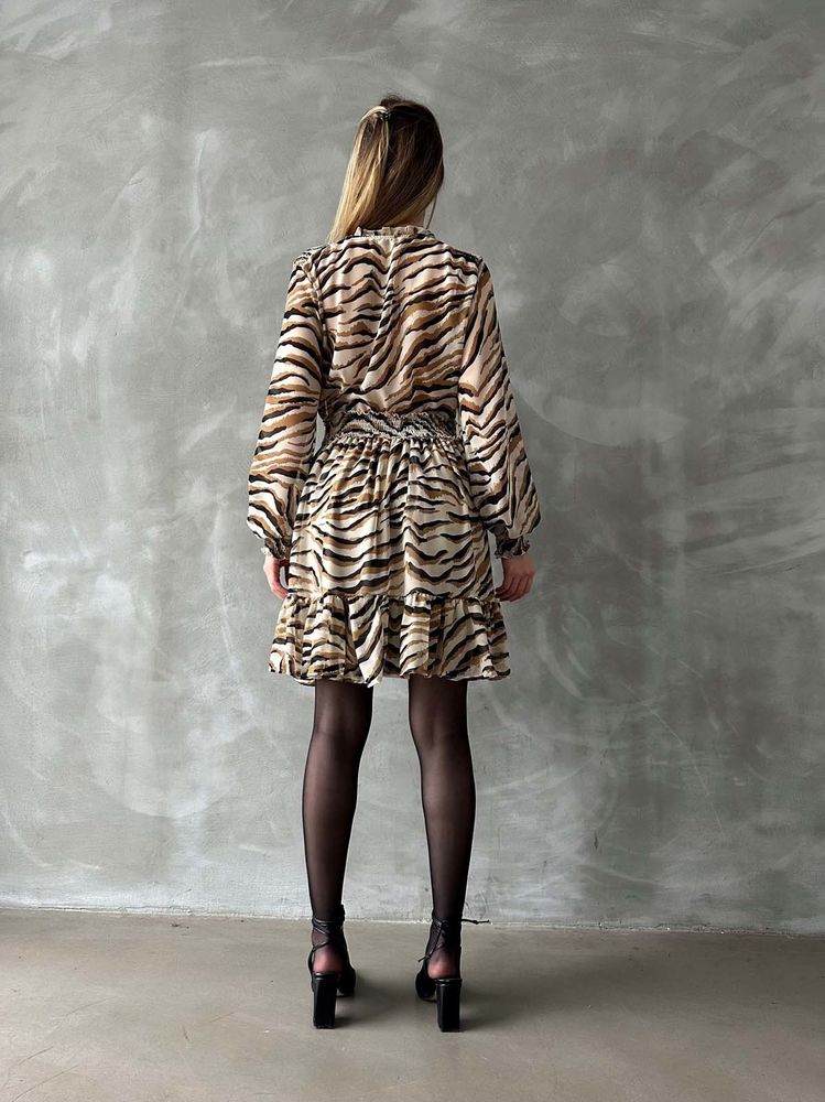 Rochie cu dungi leopard en-gros - Piatră