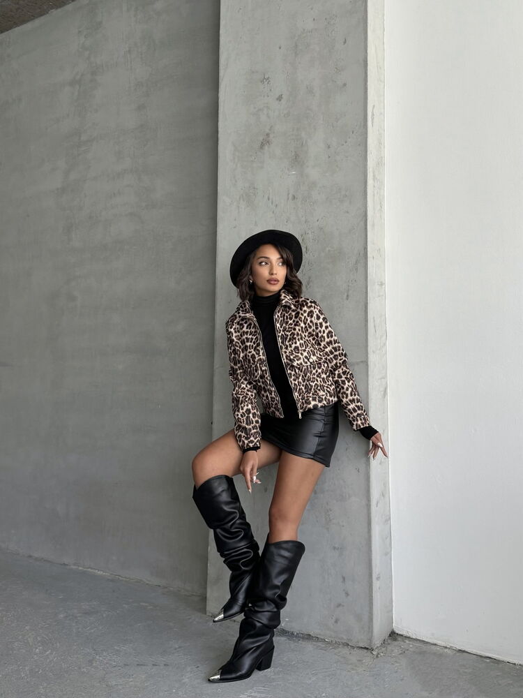 Stamp Wholesale Coat - Stone Leopard