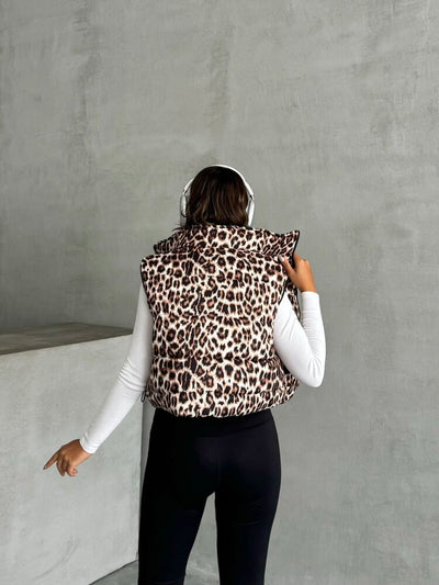 Wholesale Vest - Stone Leopard