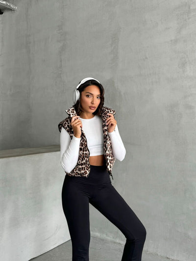 Wholesale Vest - Stone Leopard