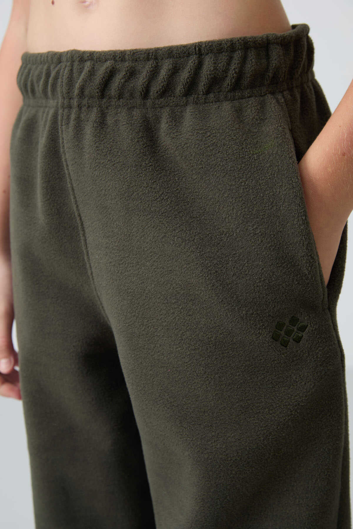 Tommylife Toptan 7-15 Yaş Jogger Standart Kalıp Kız Çocuk Eşofman Alt 75155 Haki