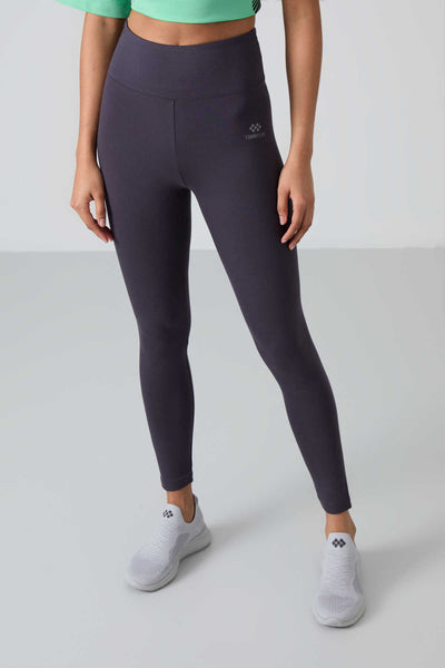 Colanți modelatori Tommylife, antracit, cu talie înaltă și croială slim fit, pentru femei, cu picior îngust - 94011