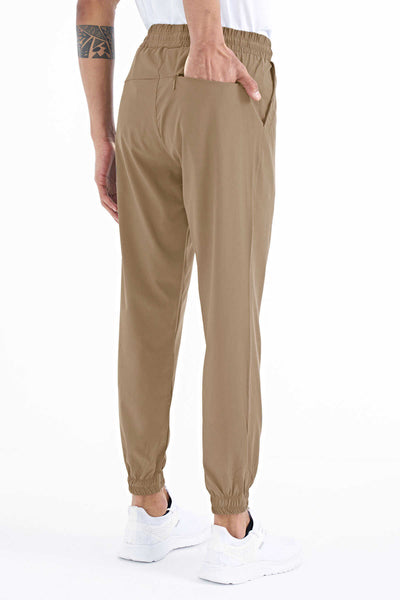 Tommylife Toptan Bej Erkek Basic Cepli Bağcıklı Rahat Form Lastik Paça Eşofman Altı - 84826