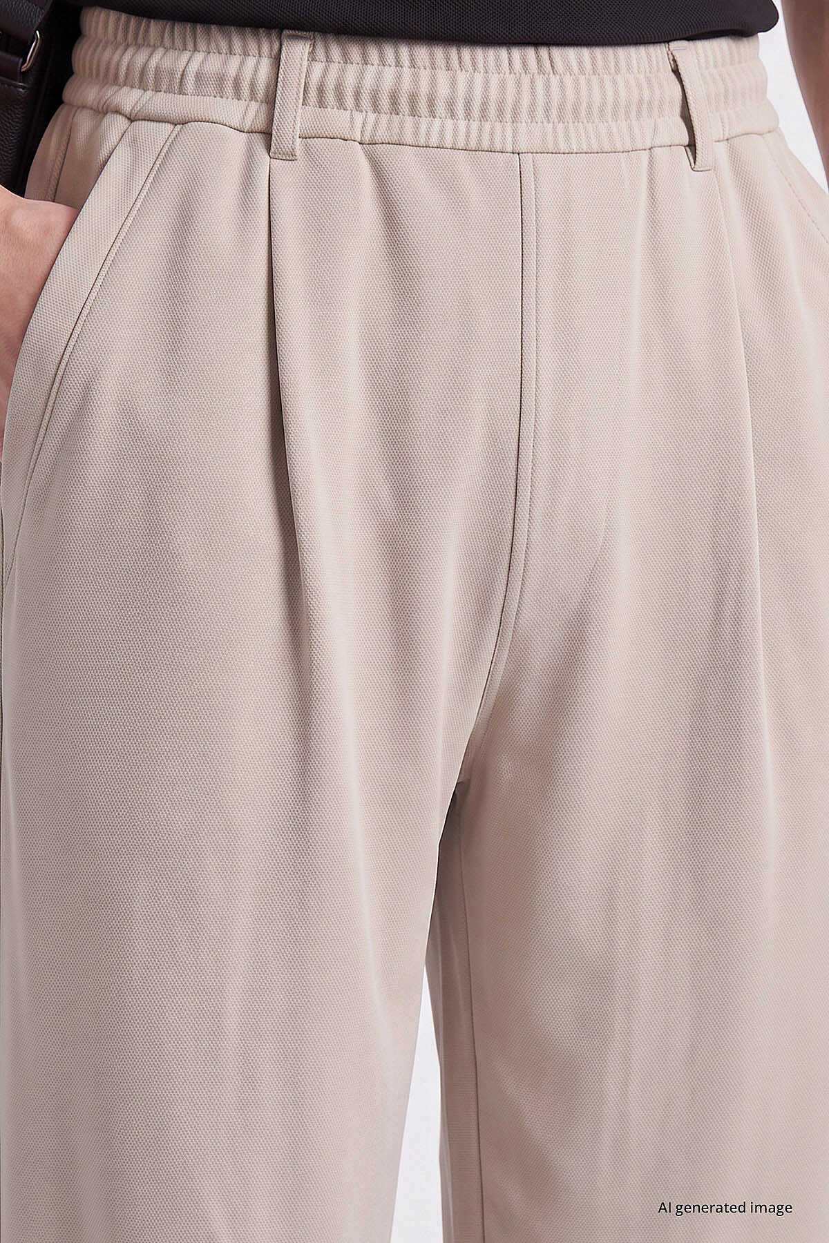 Tommylife Toptan Bej Rahat Form Erkek Palazzo Pantolon - 82199