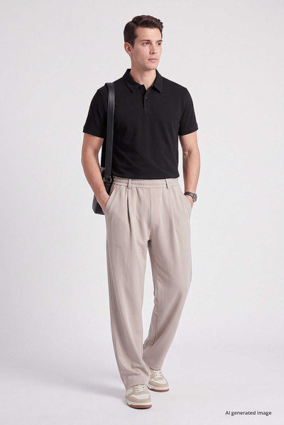 Tommylife Toptan Bej Rahat Form Erkek Palazzo Pantolon - 82199