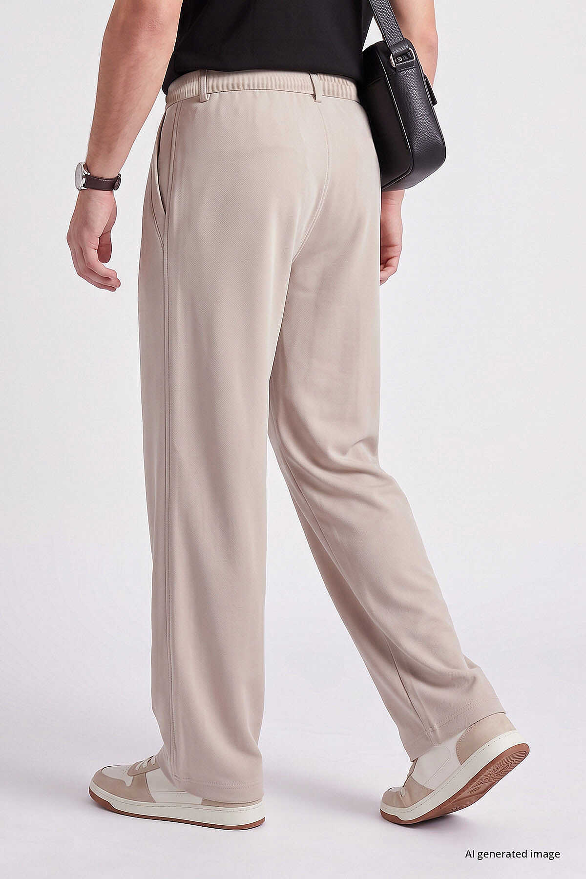 Tommylife Toptan Bej Rahat Form Erkek Palazzo Pantolon - 82199
