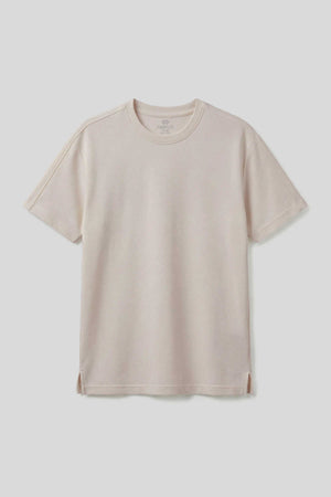 Tommylife Toptan Bej Rahat Form Esnek Nefes Alabilir Erkek T-Shirt - 88495