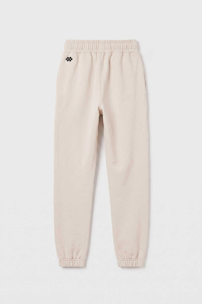 Pantaloni de trening Tommylife Wholesale bej, croială standard, de bază, pentru fete - 75194