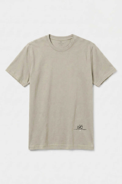 Tommylife Wholesale Beige Standard Fit Printed Short-Sleeve Men's T-Shirt - 88440