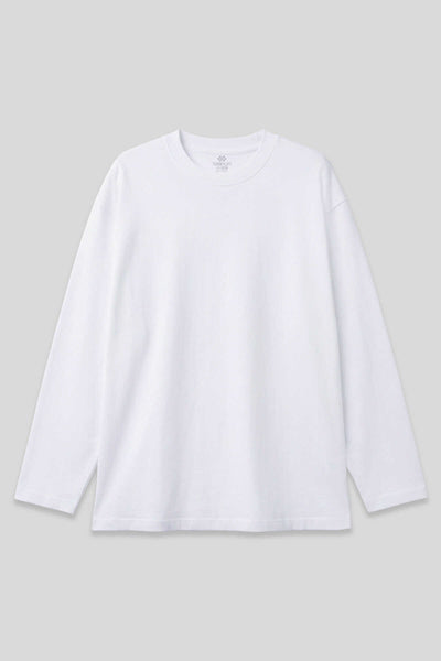 Tommylife Toptan Beyaz Basic O Yaka Erkek Sweatshirt - 88107