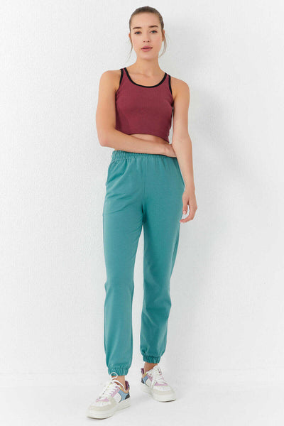 Maiou scurt pentru femei, fără mâneci, croială slim fit, cu decolteu în U, de la Tommylife, în magazinul online - 97162