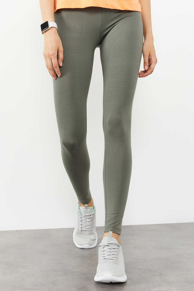 Colanți modelatori Tommylife Wholesale Çağla cu talie înaltă, croială slim, cu picioare înguste - 94011