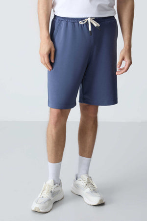 Tommylife Toptan Comfort Fit Basic Erkek Şort 81275 Petrol