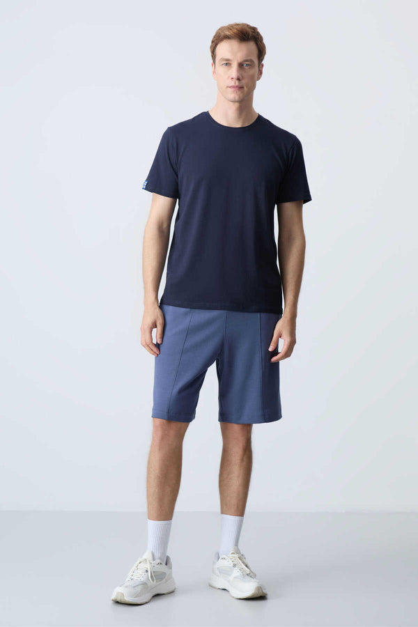 Tommylife Toptan Comfort Fit Basic Erkek Şort 81277 Petrol
