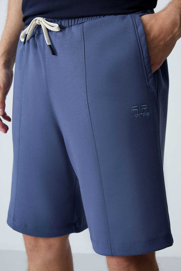 Tommylife Toptan Comfort Fit Basic Erkek Şort 81277 Petrol