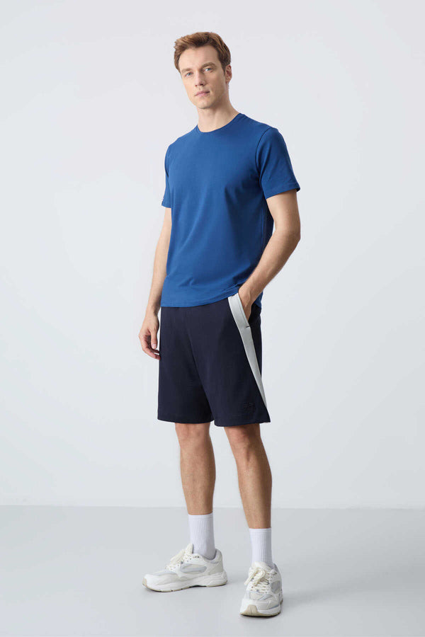 Tommylife Toptan Comfort Fit Basic Erkek Şort 81280 Lacivert