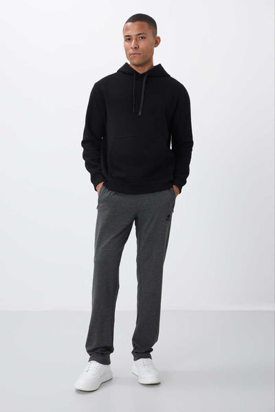 Tommylife Wholesale Slim Fit Classic Leg Men's Sweatpants 84669 Anthracite Melange
