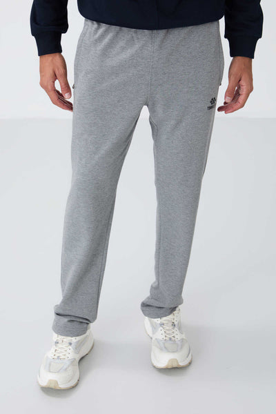 Pantaloni de trening Tommylife Wholesale Slim Fit Classic Leg pentru bărbați 84669 Gri Melange