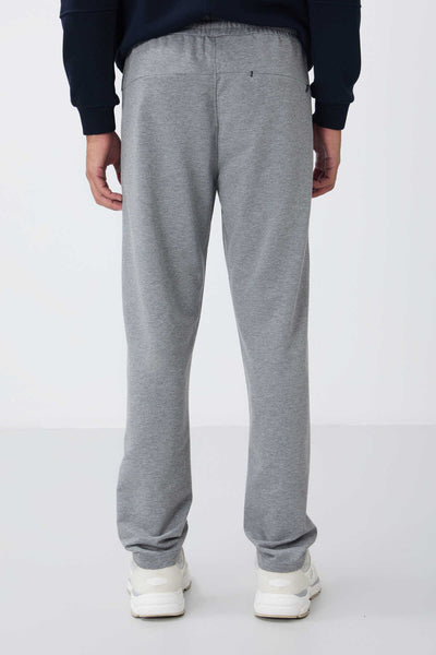 Pantaloni de trening Tommylife Wholesale Slim Fit Classic Leg pentru bărbați 84669 Gri Melange