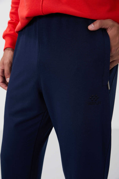 Pantaloni de trening Tommylife Wholesale Slim Fit Classic Leg pentru bărbați 84669 Indigo