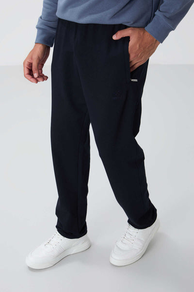 Pantaloni de trening Tommylife Wholesale Slim Fit Classic Leg pentru bărbați 84669 Bleumarin