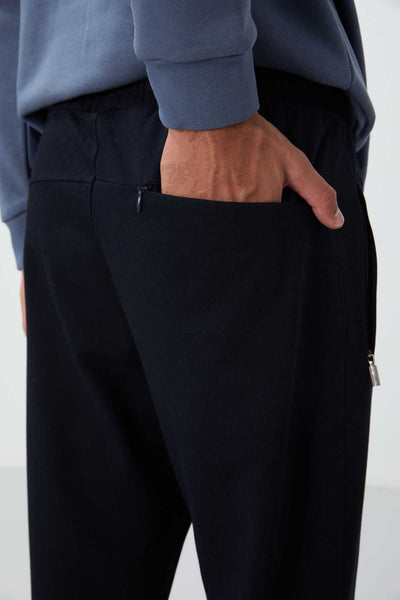 Pantaloni de trening Tommylife Wholesale Slim Fit Classic Leg pentru bărbați 84669 Bleumarin
