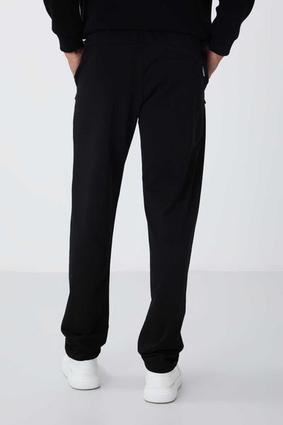 Pantaloni de trening Tommylife Wholesale Slim Fit Classic Leg pentru bărbați 84669 Negri