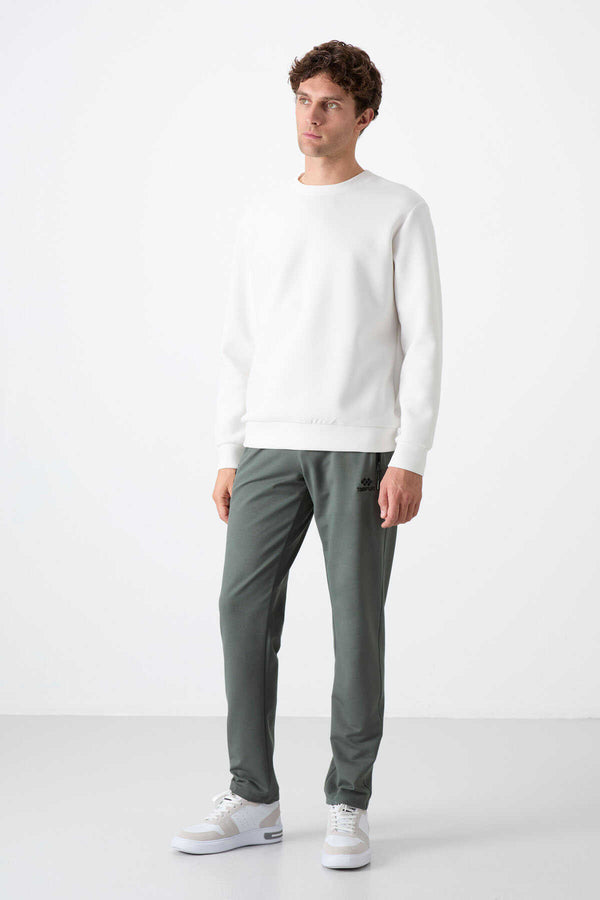 Pantaloni de trening Tommylife Wholesale Slim Fit Classic Leg pentru bărbați 84671 Kaki