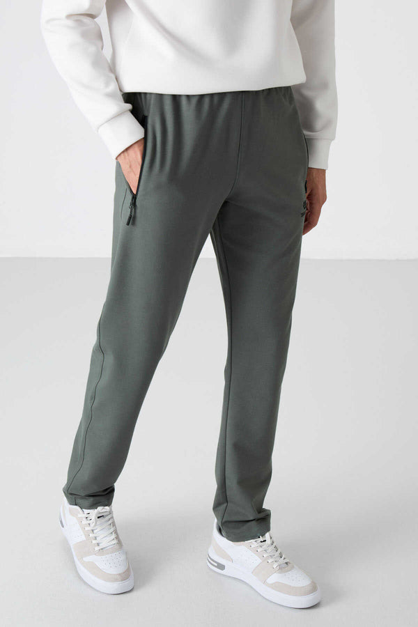 Pantaloni de trening Tommylife Wholesale Slim Fit Classic Leg pentru bărbați 84671 Kaki
