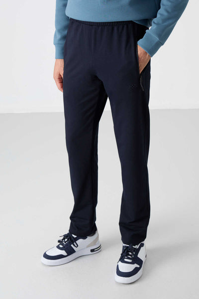 Tommylife Toptan Fit Stramt Clasic Picior Barbati Trening Fusta 84671 Albastru Inchis