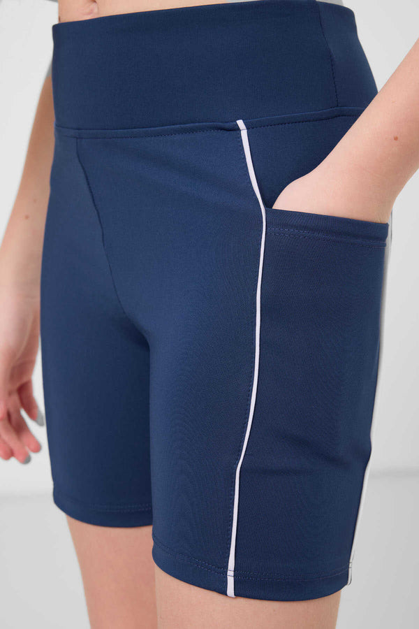 Tommylife Toptan Esnek Standart Fit Basic Performans Kız Çocuk Tayt 75189 Parlament