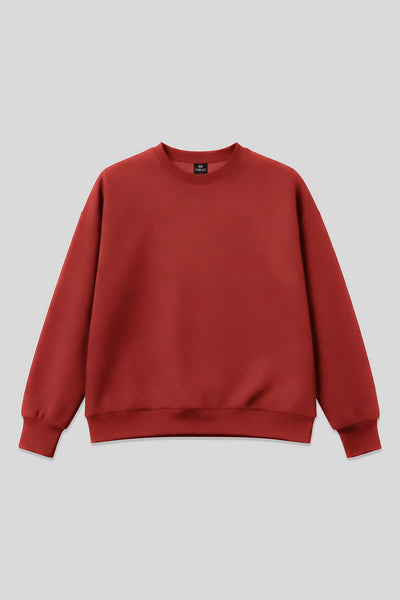 Tommylife Toptan Fiesta Basic O Yaka Oversize Kadın Sweatshirt - 97053