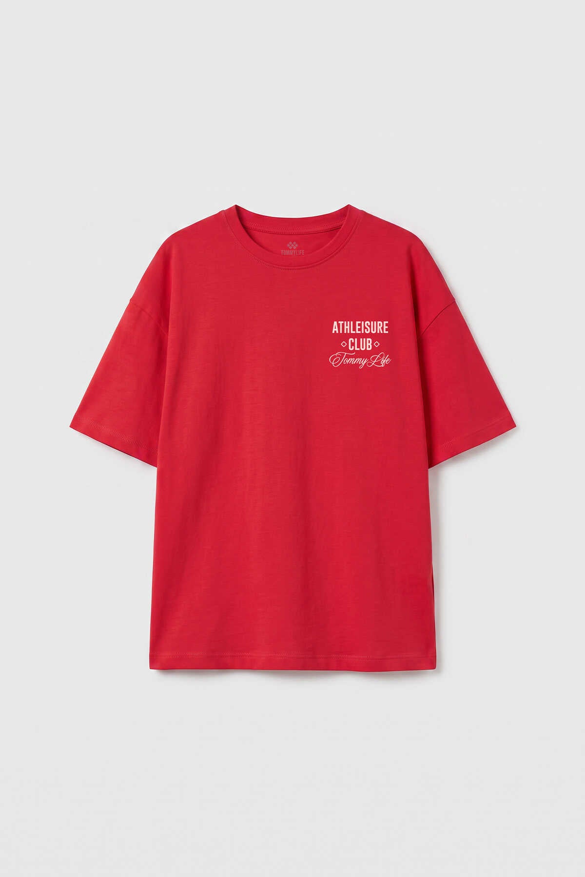 Tricou Tommylife Fiesta supradimensionat cu mânecă scurtă și imprimeu pentru fete - 75175