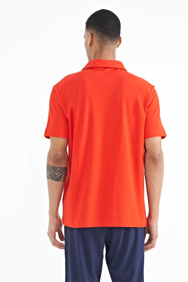 Tommylife Toptan Fiesta Yazı Baskılı Standart Form Polo Yaka Erkek T-Shirt - 88236