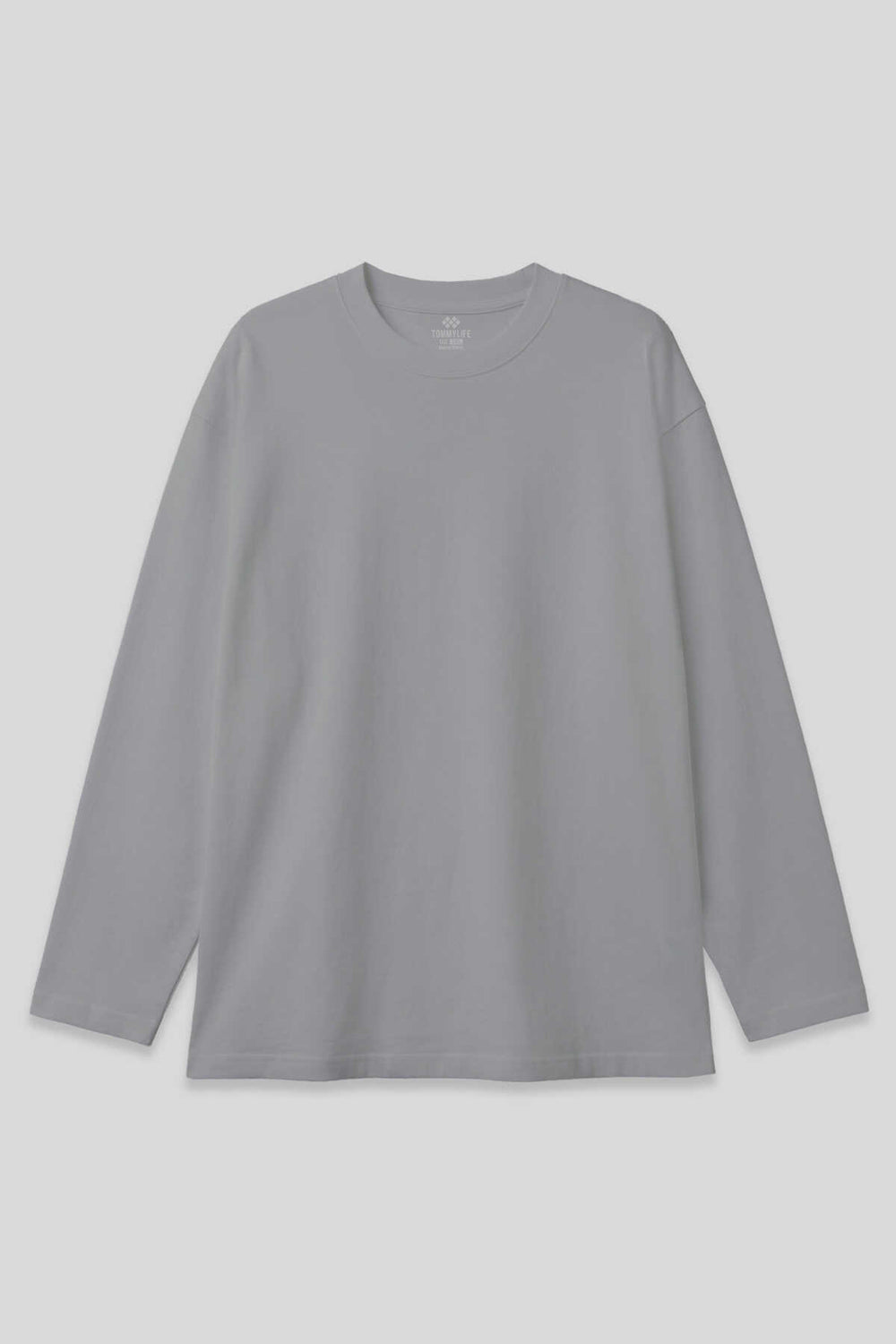 Tommylife Toptan Gri Basic O Yaka Erkek Sweatshirt - 88107