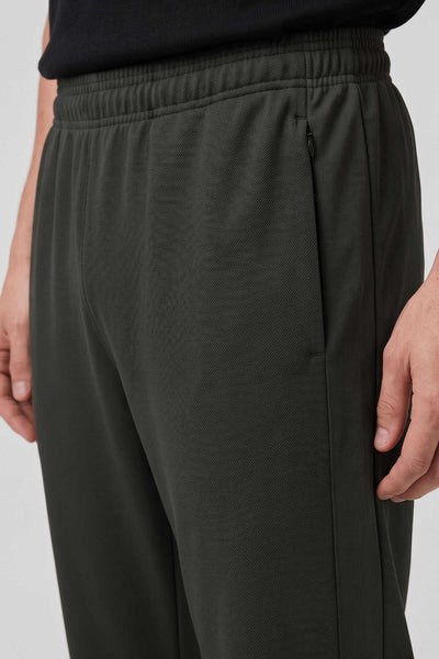 Pantaloni de trening palazzo pentru bărbați, kaki, cu curea, croială confortabilă, Tommylife, en-gros - 82196