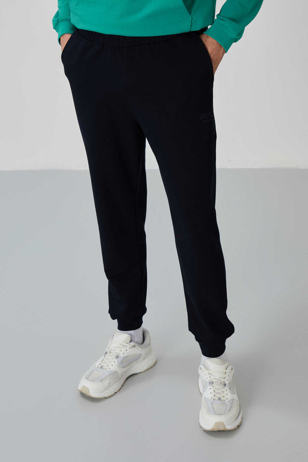 Tommylife Toptan Herbert Standart Kalıp Dik Yaka Erkek Eşofman Takım 85233 Deniz Yeşili - Lacivert