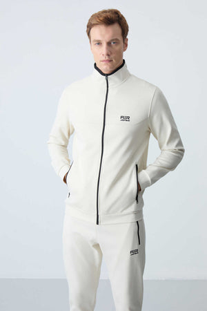 Tommylife Toptan Hugo Rahat Kalıp Jogger Erkek Eşofman Takım 85198 Bej