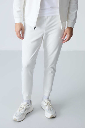 Tommylife Toptan Hugo Rahat Kalıp Jogger Erkek Eşofman Takım 85198 Ekru